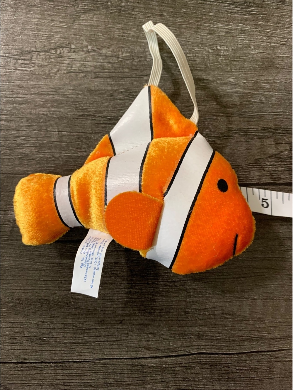 Build-A-Bear Workshop Plush Clownfish Fish Stuffed Animal with Hanging Loop